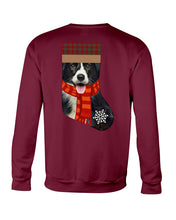 Load image into Gallery viewer, Santa Border Collie In Stock Gift For Dog Lovers Sweatshirt

