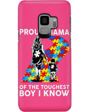 Load image into Gallery viewer, Proud Mama Of The Touchest Boy I Know Autism's Day Gift Phone case
