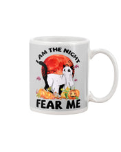 Load image into Gallery viewer, I Am The Night Fear Me Ghost Cat Gift For Cat Lovers Mug

