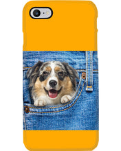 Load image into Gallery viewer, Australian Shepherd In Denim Pocket Gift For Dog Lovers Phone case
