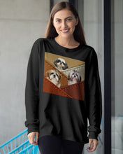 Load image into Gallery viewer, Three Cute Shih Tzu In Bag Gift For Dog Lovers Unisex Long Sleeve
