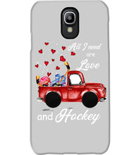 Load image into Gallery viewer, All I Need Are Love And Hockey Gift For Hockey Players Phone case
