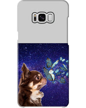 Load image into Gallery viewer, Chihuahua Blue Butterflies Sky Gift For Dog Lovers Phone case
