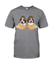 Load image into Gallery viewer, Beagle Hand Bones My Breast Gift For Dog Lovers Guys Tee
