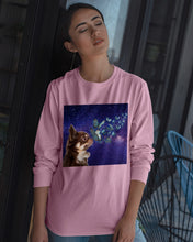 Load image into Gallery viewer, Chihuahua Blue Butterflies Sky Gift For Dog Lovers Unisex Long Sleeve
