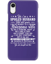 Load image into Gallery viewer, Shes Stubborn Messy And A Brat At Times Black Gift For Husband Phone case

