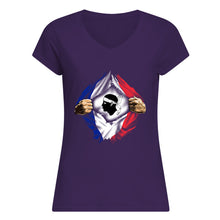 Load image into Gallery viewer, Corse Super Hero Flag Patriot Gift For Men Ladies V-Neck
