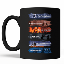 Load image into Gallery viewer, Attack Of The Clones A New Hope Black Mug

