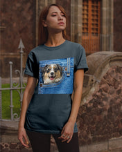 Load image into Gallery viewer, Australian Shepherd In Denim Pocket Gift For Dog Lovers Guys Tee
