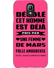 Load image into Gallery viewer, Désolé Cet Homme Est Déjà Pris Par Une Femme De Mars Birthday Gift Phone case
