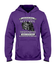 Load image into Gallery viewer, Shes Stubborn Messy And A Brat At Times Black Gift For Husband Hoodie
