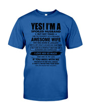Load image into Gallery viewer, I'm A Spoiled Husband But Not Yours - Awesome Wife Who Was Born In January Guys Tee
