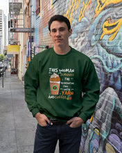 Load image into Gallery viewer, The Quarantine Time With Yarn And Coffee Gift For Women Sweatshirt
