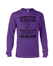 Load image into Gallery viewer, A Spoiled Wife Of An October Grumpy Old Man Birthday Meaningful Gift Unisex Long Sleeve

