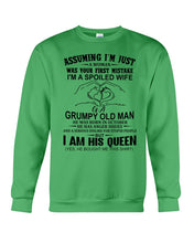 Load image into Gallery viewer, A Spoiled Wife Of An October Grumpy Old Man Birthday Meaningful Gift Sweatshirt
