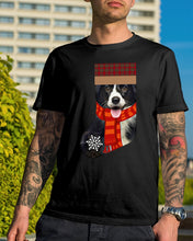 Load image into Gallery viewer, Santa Border Collie In Stock Gift For Dog Lovers Guys Tee
