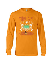 Load image into Gallery viewer, This Girl Loves Halloween Gift For Girls Unisex Long Sleeve
