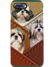 Load image into Gallery viewer, Three Cute Shih Tzu In Bag Gift For Dog Lovers Phone case
