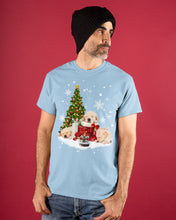 Load image into Gallery viewer, Funny Golden Retrievers Sleep In Red Boots Gift For Dog Lovers Guys Tee
