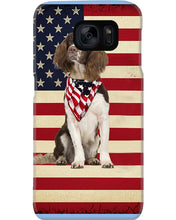 Load image into Gallery viewer, Lovely Phone Case With US Flag Gift For Spaniel Lovers Phone case
