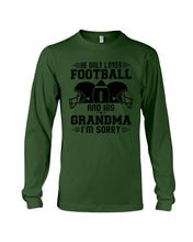 Load image into Gallery viewer, He Only Loves Football And His Grandma Unisex Long Sleeve
