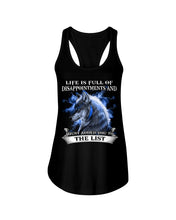 Load image into Gallery viewer, Life Is Full Of Disappointment And I Added You To The List Ladies Flowy Tank
