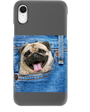Load image into Gallery viewer, baby Pug In Denim Pocket Gift For Dog Lovers Phone case
