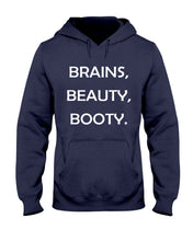 Load image into Gallery viewer, Brains Beauty Booty Special Custom Design Hoodie
