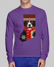 Load image into Gallery viewer, Santa Border Collie In Stock Gift For Dog Lovers Unisex Long Sleeve
