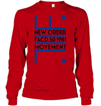 Load image into Gallery viewer, New Order Facd 501981 Movement Simple Unique Custom Design Unisex Long Sleeve
