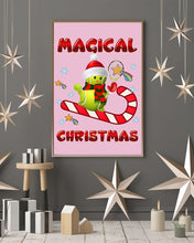 Load image into Gallery viewer, Tennis Players Magical Christmas Snowman Gift For Women Vertical Poster
