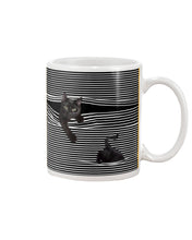 Load image into Gallery viewer, Cats In Your Horizontal Stripes Pocket Trending Gift For Cats Lovers Mug
