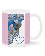 Load image into Gallery viewer, Magical Gray Couple African Parrot Gift For Bird Lovers Mug
