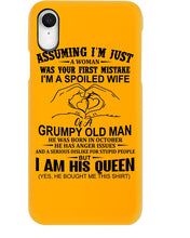 Load image into Gallery viewer, A Spoiled Wife Of An October Grumpy Old Man Birthday Meaningful Gift Phone case
