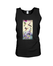 Load image into Gallery viewer, Humming Birds Flower Unique Custom Design Unisex Tank Top
