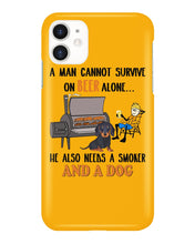 Load image into Gallery viewer, A Man Loves Beer And Dachshund Gift For Dog Lovers Phone case
