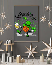 Load image into Gallery viewer, Basketball Saint Patrick's Day Gift For Basketball Lovers Vertical Poster
