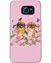 Load image into Gallery viewer, Pekingese With Peonies Gift For Dog Lovers Phone case
