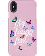 Load image into Gallery viewer, Butterfly Live Laugh Love Gift For Lover Phone case
