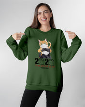 Load image into Gallery viewer, 2020 The Year When Shit Got Real Trending For Cat Lovers Sweatshirt

