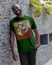 Load image into Gallery viewer, Three Cute Shih Tzu In Bag Gift For Dog Lovers Guys Tee
