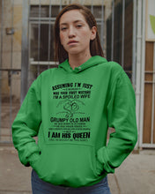 Load image into Gallery viewer, A Spoiled Wife Of An October Grumpy Old Man Birthday Meaningful Gift Hoodie
