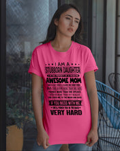 Load image into Gallery viewer, Stubborn Son Of Awesome Mom She'll Punch You Very Hard Guys Tee
