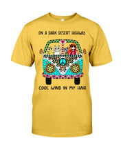 Load image into Gallery viewer, Cats Lovers Gifts - On A Dark Desert Highway Cool Wind In My Hair Guys Tee
