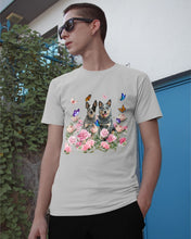 Load image into Gallery viewer, Australian Cattle Dog Butterflies Peony Gift For Dog Lovers Guys Tee
