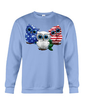 Load image into Gallery viewer, Lovely Phone Case Three Owl With US Flag Gift For Owl Lovers Sweatshirt
