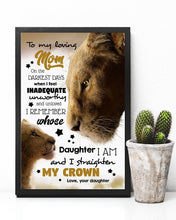 Load image into Gallery viewer, Present For  Mama I Straighten My Crown    Custom Design Vertical Poster
