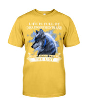 Load image into Gallery viewer, Life Is Full Of Disappoinments And Just Added You To The List Guys Tee
