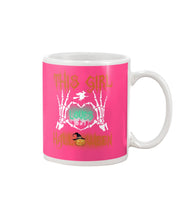 Load image into Gallery viewer, This Girl Loves Halloween Gift For Girls Mug
