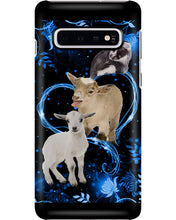 Load image into Gallery viewer, Lovely Phone Case Twinkling Blue Heart Gift For Goat Lovers Phone case
